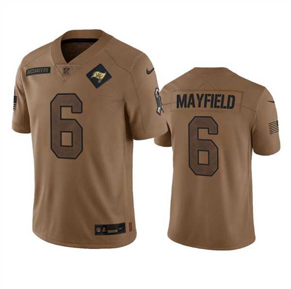 Men's Tampa Bay Buccaneers #6 Baker Mayfield 2023 Brown Salute To Service Limited Jersey Dyin,We sell and wholesale Men's Tampa Bay Buccaneers #6 Baker Mayfield 2023 Brown Salute To Service Limited Jersey Dyin on line form chian!